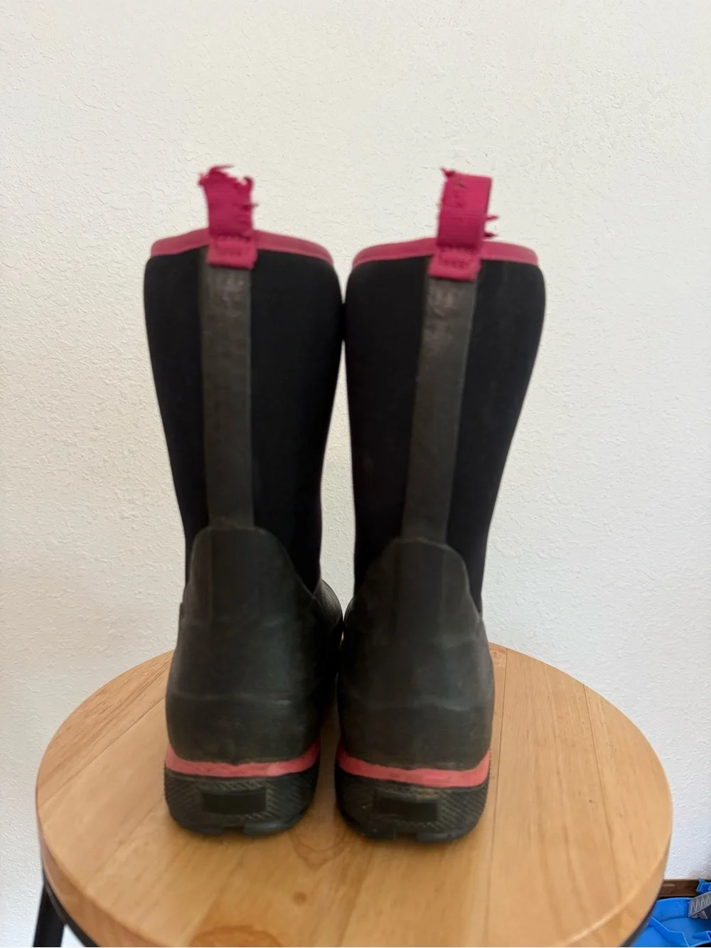 The Original Muck Boot Co. Kids' Black and Pink Waterproof Boots Element Rubber